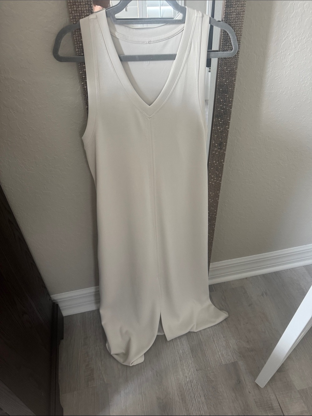 lululemon athletica Cream V‑Neck Maxi Dress